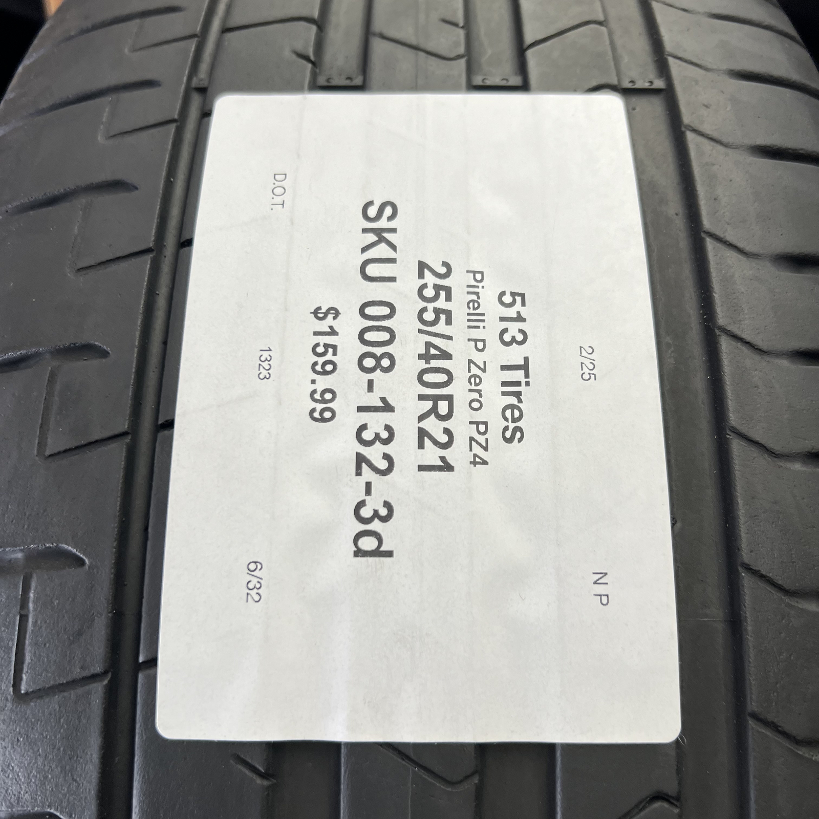 1 Tire Likenew Pirelli P Zero PZ4 BMW PNCS 255/40R21 102Y DOT.1323 NO Patch