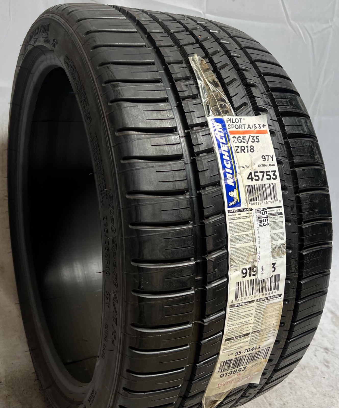 1 – NEW 265/35ZR18 XL (97Y) Michelin Pilot Sport A/S 3+ – 6030