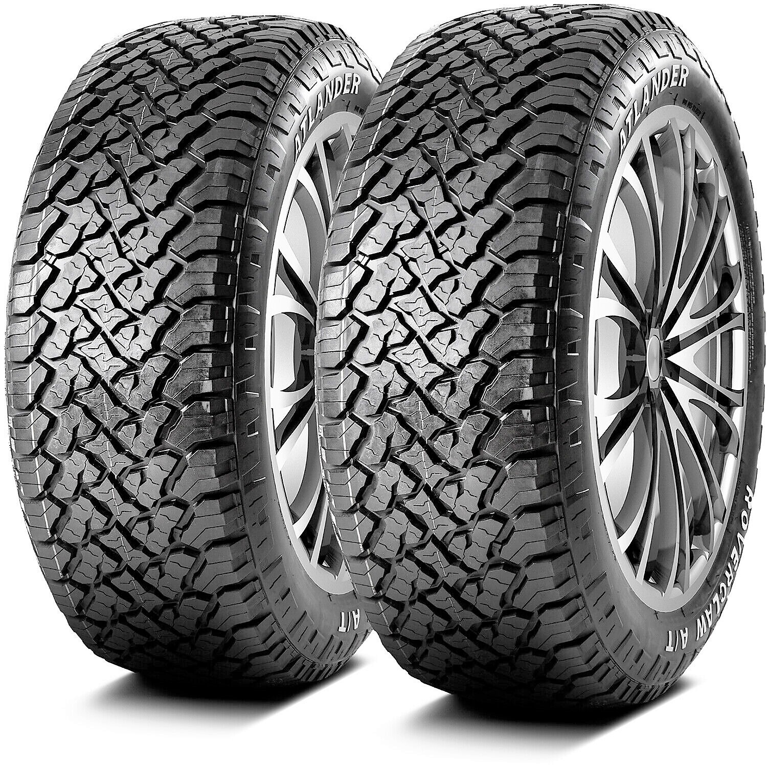 2 Tires Atlander Roverclaw A/T LT 35X12.50R22 Load F 12 Ply AT All Terrain