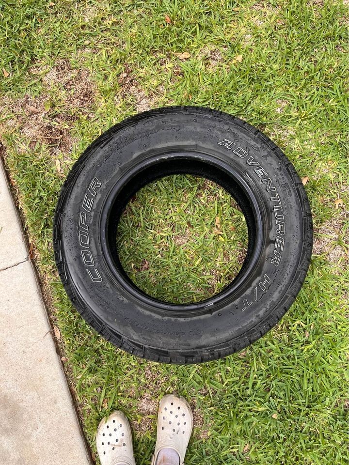 Cooper Adventurer H/T 265/65R18 Tires, 31 inch tires, ready for Off roading use.