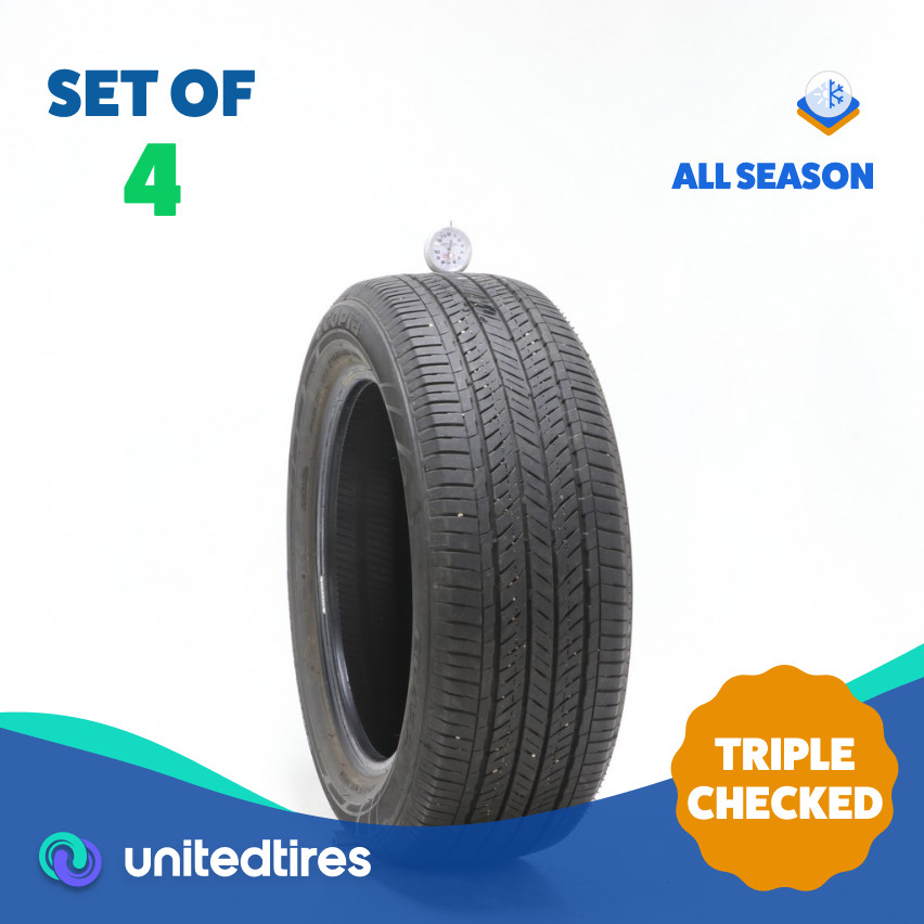 Set of (4) Used 205/55R16 Bridgestone Ecopia EP422 89H – 7-8.5/32