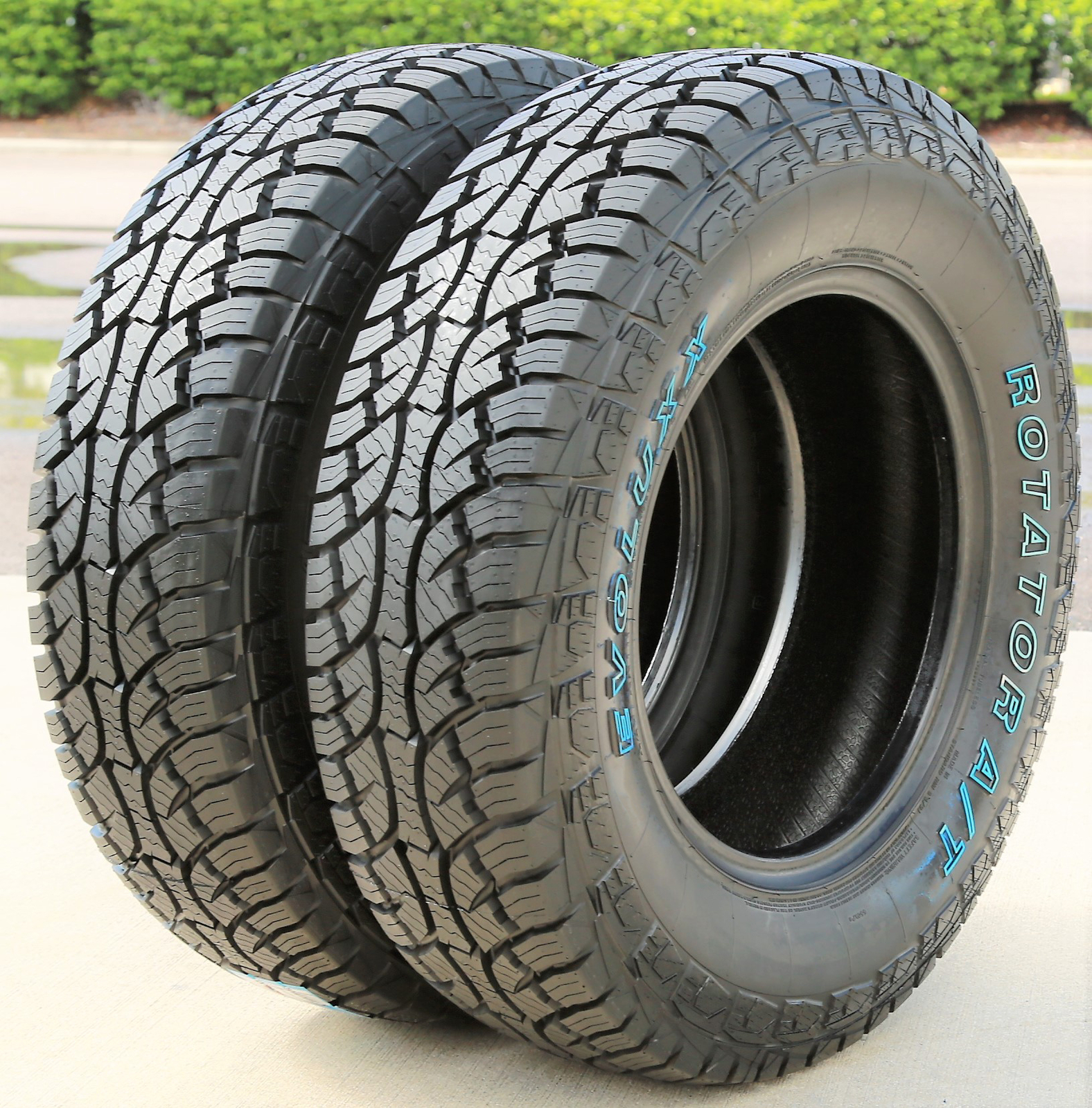 2 Tires Evoluxx Rotator A/T 255/70R18 113S (OWL) AT All Terrain