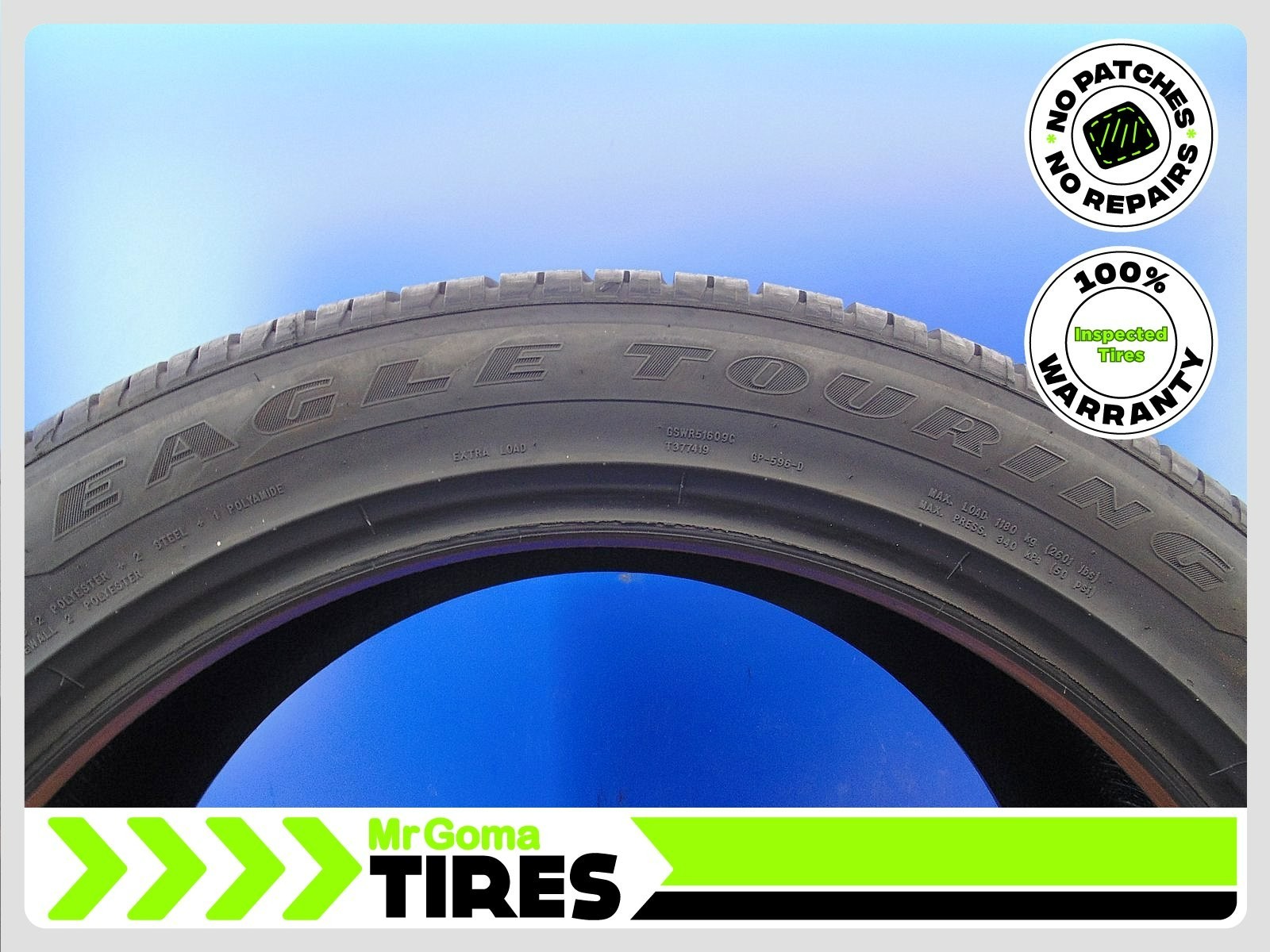 1 GOODYEAR EAGLE TOURING XL 285/45R22 USED TIRE 8.5/32 TREAD 114H 2854522