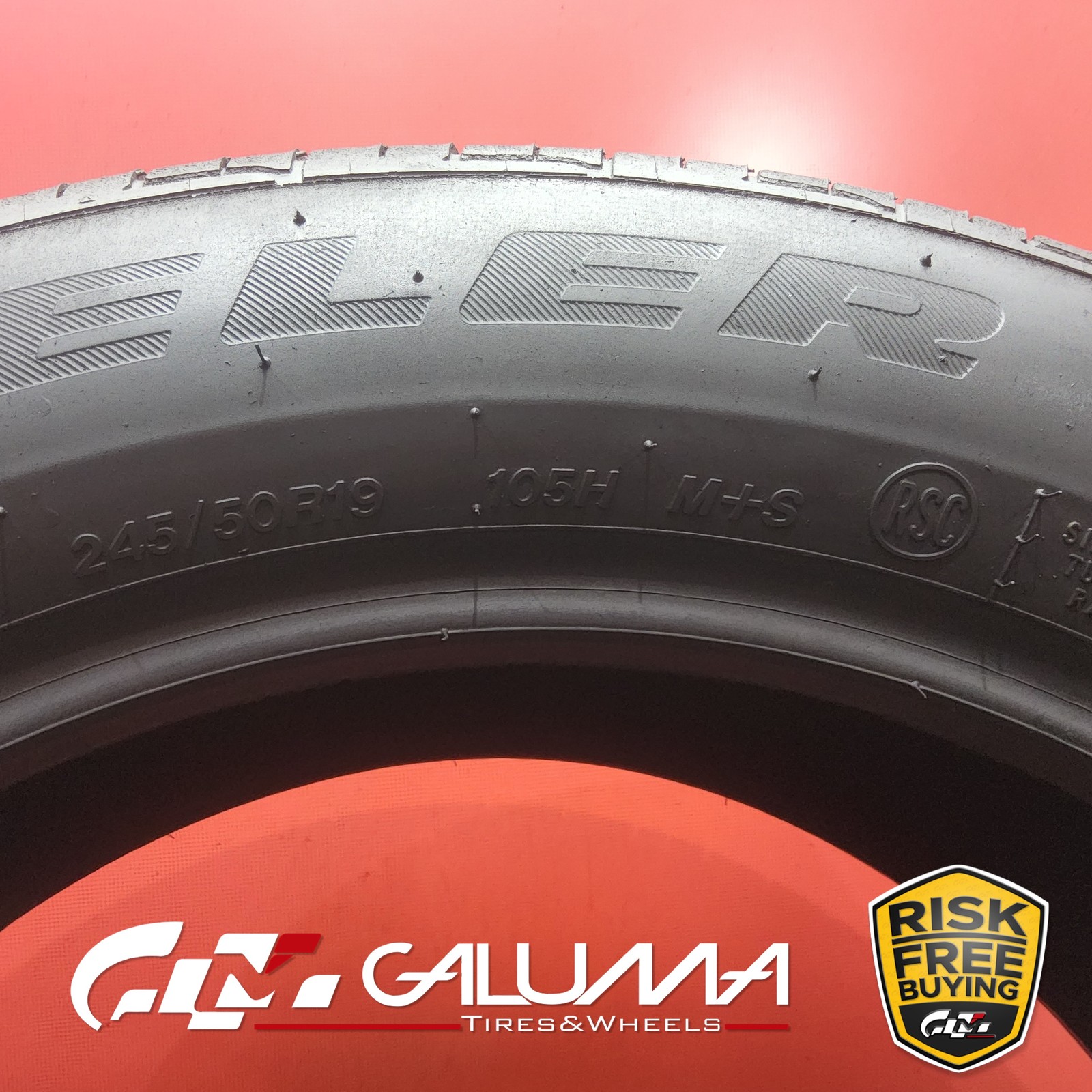2X Tires Bridgestone Dueler H/P Sport AS RFT RunFlat ★ XL 245/50R19 105H #96162