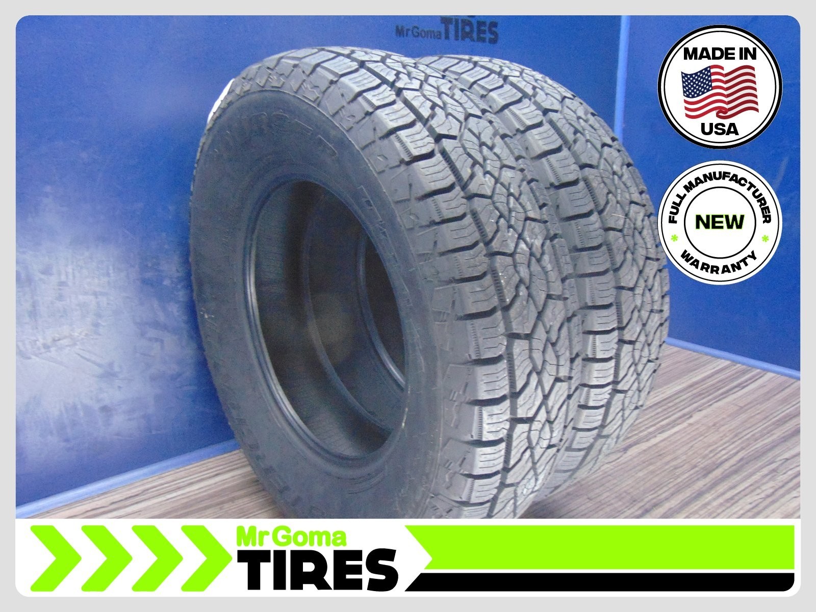 2 BRAND NEW 225/75R16 MASTERCRAFT COURSER TRAIL TIRES 104T 2257516