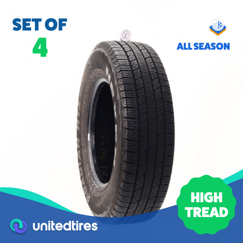 Set of (4) Used LT 235/80R17 Nexen Roadian HTX RH5 LTV 120/117R – 8-8.5/32