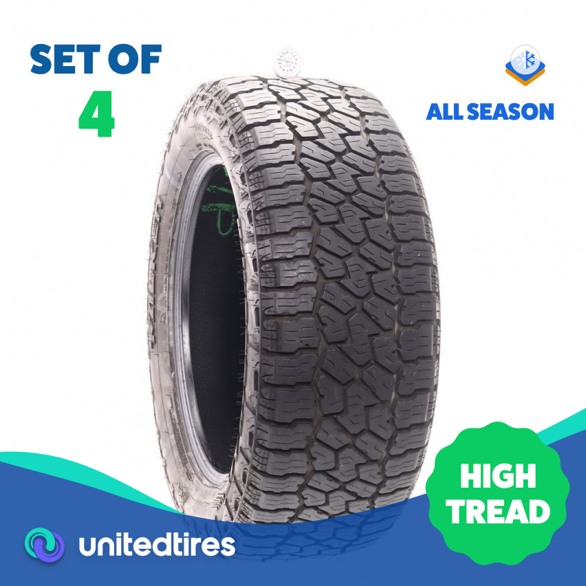 Set of (4) Used 275/55R20 Falken Wildpeak A/T4W 117T – 10.5-11/32