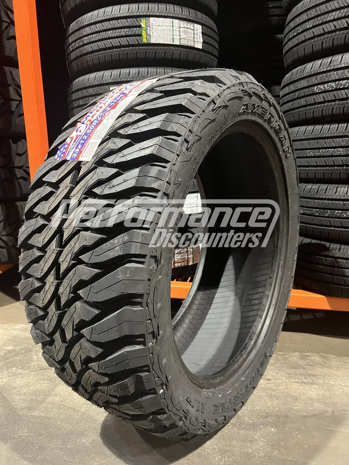 4 New American Roadstar M/T Mud Tires 33X12.50R22 114Q LRF 33 12.50 22 3312.5022