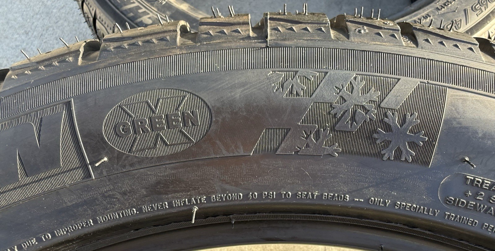 TWO NEW 295/40R19 Michelin Pilot Alpin PA4 N0 Porsche Panamera Winter Snow Tires