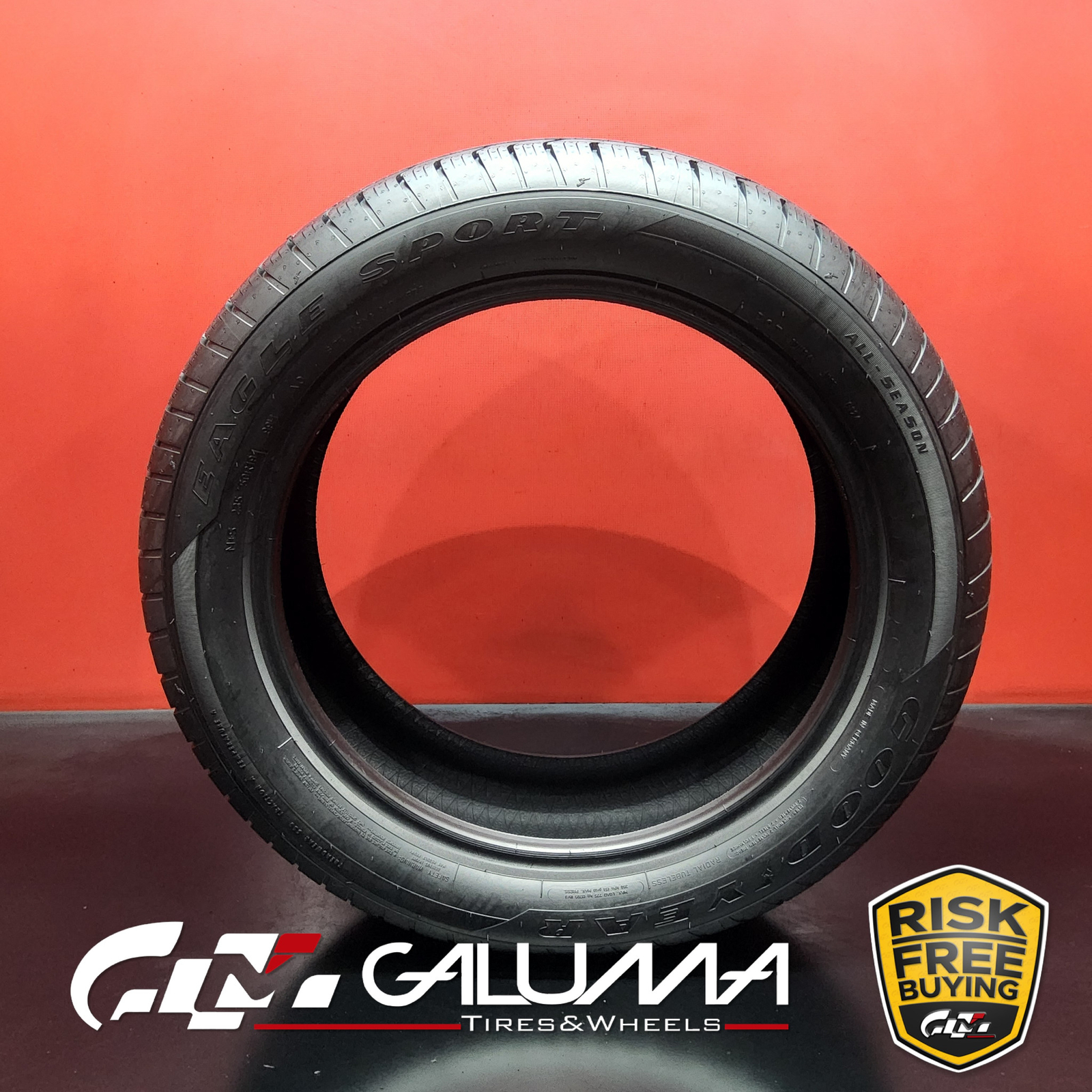 1 (One) Tire LikeNEW Goodyear Eagle Sport (AO) 235/50R19 235/50/19 2355019 86964