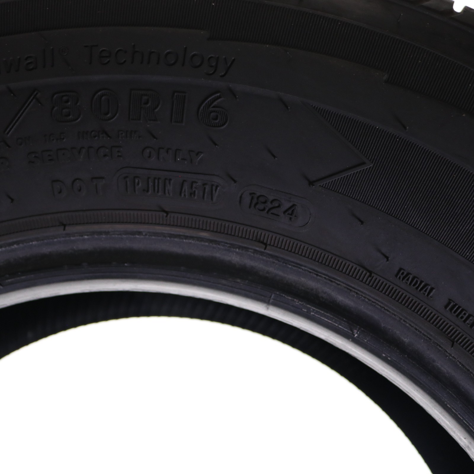 Set of 2 Used ST 235/80R16 Goodyear Endurance – 123/119N – 5.5-6/32