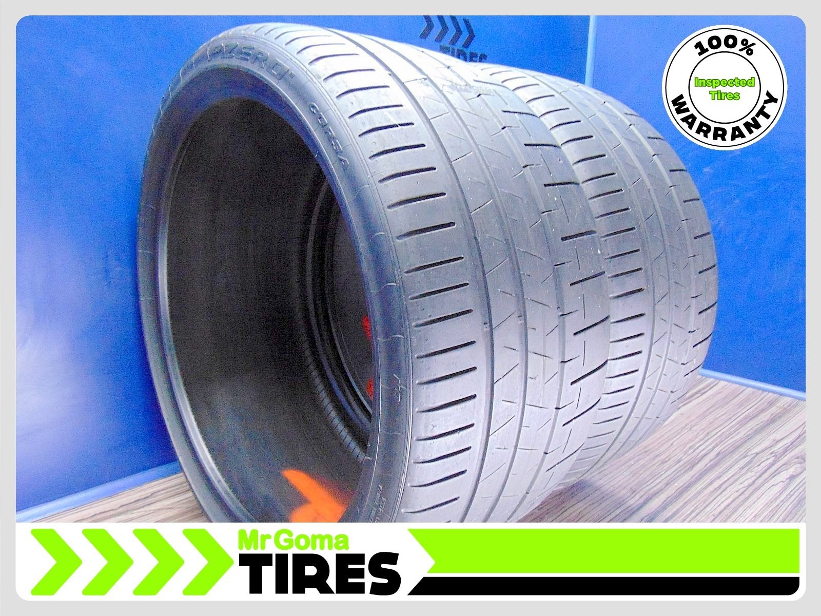 2 PIRELLI P ZERO CORSA PZC4 N0 XL 315/30R22 USED TIRES 2022 DOT 3153022