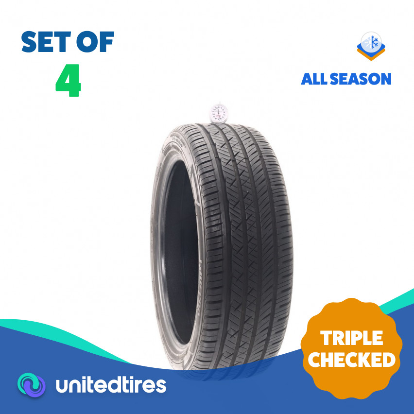 Set of (4) Used 215/45ZR18 Laufenn S Fit AS 93Y – 6.5-7/32