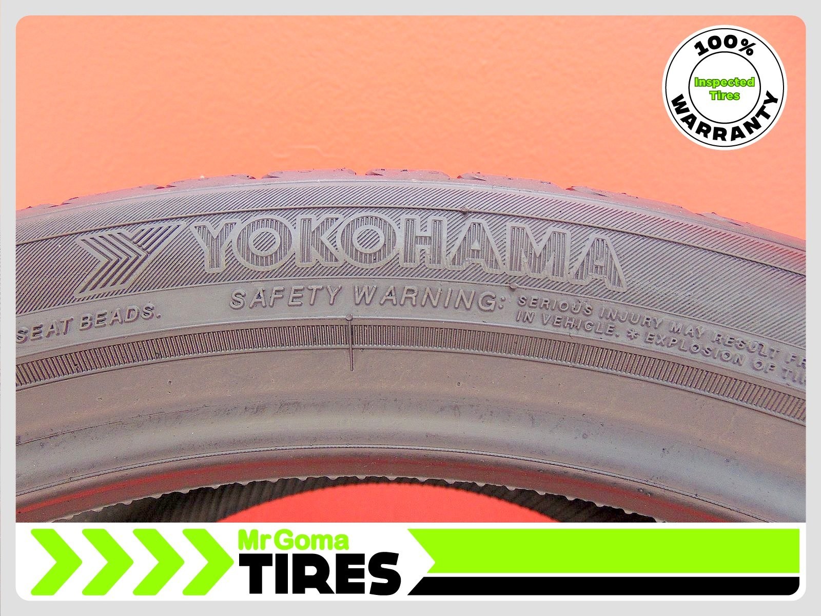 1 YOKOHAMA ADVAN SPORT V107 MO1 XL 295/30ZR20 USED TIRE 7.9/32 TREAD 2953020