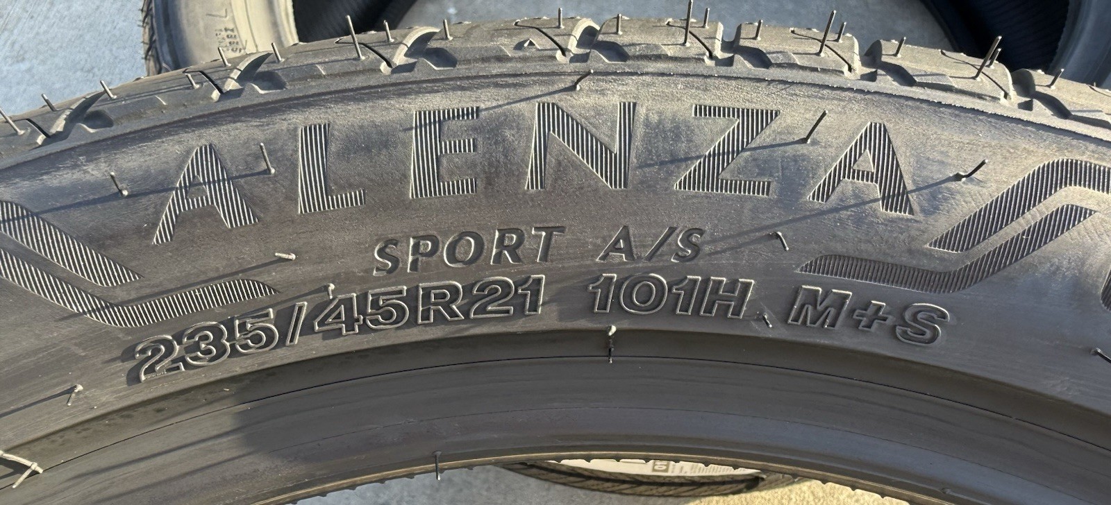 FOUR BRAND NEW 235/45R21 101H Bridgestone Alenza Sport A/S All Season Tires