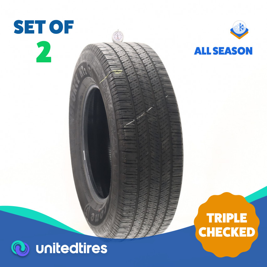 Set of (2) Used LT 275/70R18 Firestone Transforce HT2 125/122S – 6.5/32