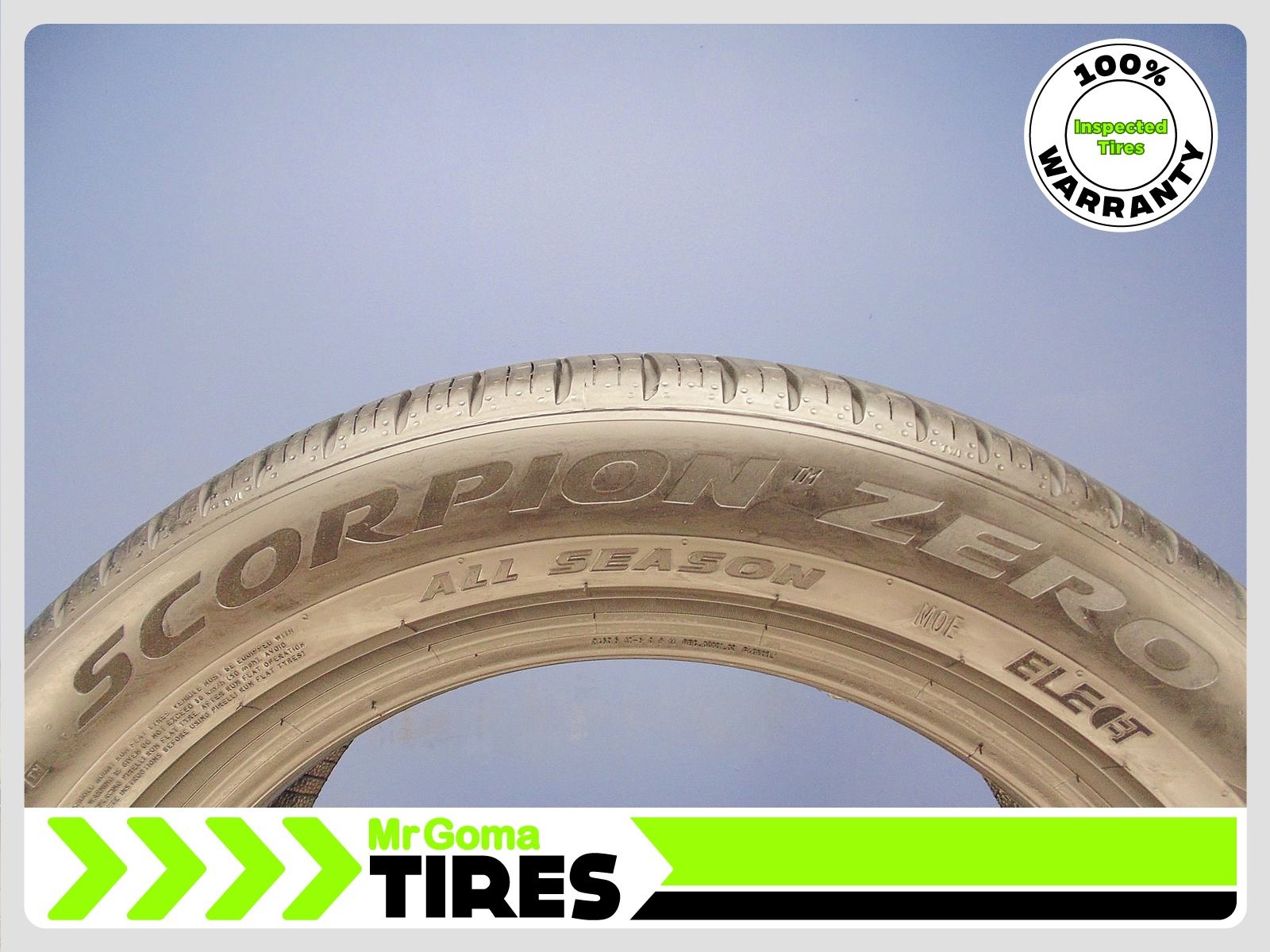 1 PIRELLI SCORPION ZERO AS MOE RFT XL 235/55R18 USED TIRE 7.0/32 TREAD RUN FLAT
