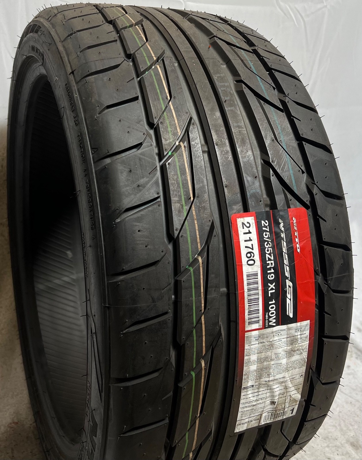 1 – NEW 275/35ZR19 XL (100W) Nitto NT555 G2 (NT5G2-1) – 7111