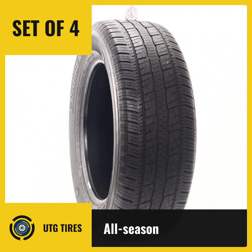 Set of (4) Used 275/60R20 General Grabber HTS 60 115S – 6.5-7/32