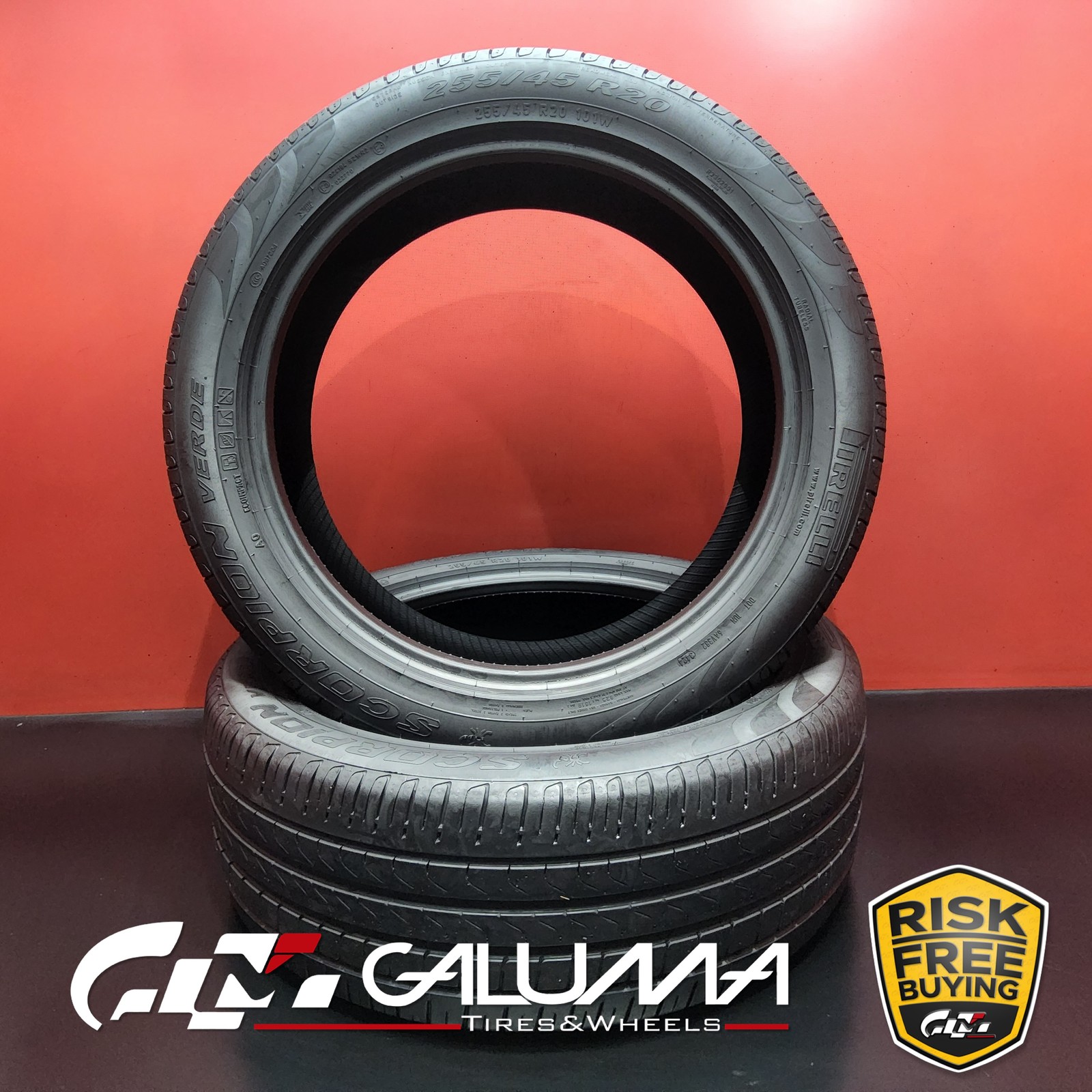 Set of 2 Tires Pirelli Scorpion Verde 255/45R20 2554520 101W No Repairs #95284