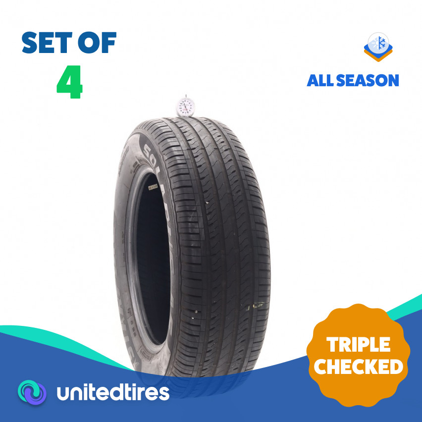 Set of (4) Used 225/65R17 Starfire Solarus A/S 102H – 6-7/32