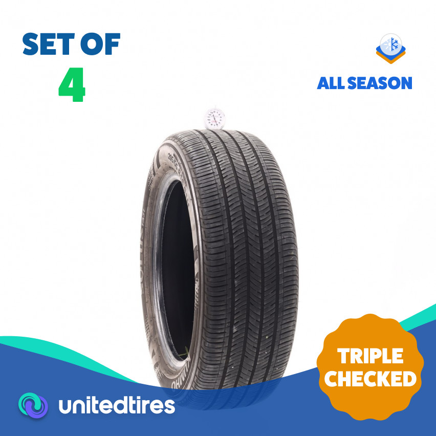 Set of (4) Used 205/55R16 Kumho Solus TA31 91H – 6-7/32