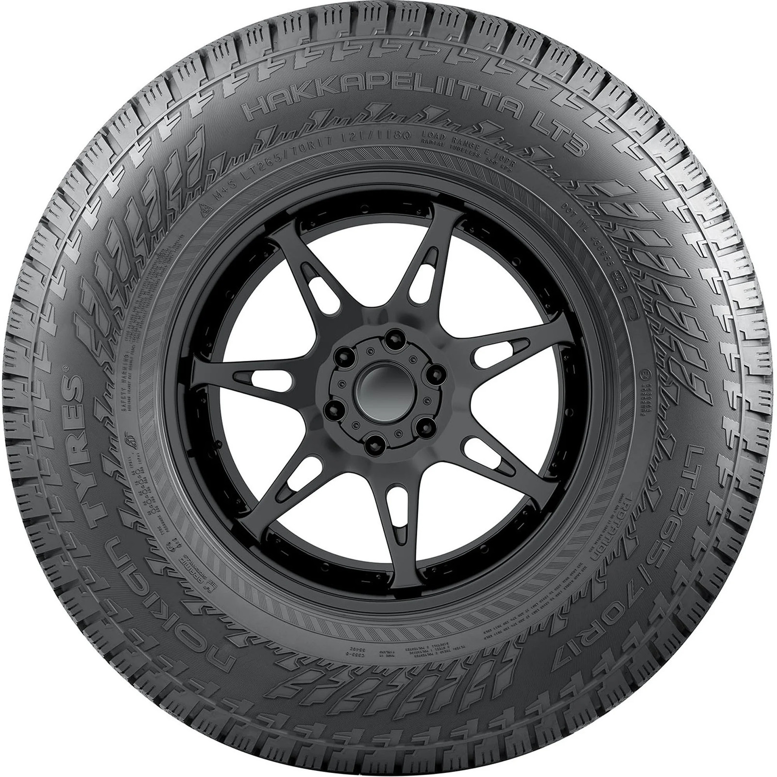 Set of 4 Nokian Hakkapeliitta LT3 LT245/75R17/10 10-Ply 121Q Tires 2457517 245 7