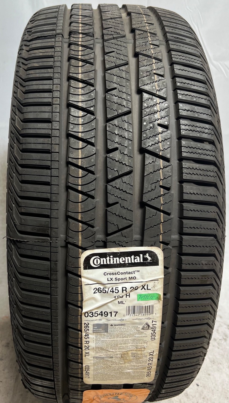 1 – NEW 265/45R20 XL (108H) Continental CrossContact LX Sport (MO) – 6180