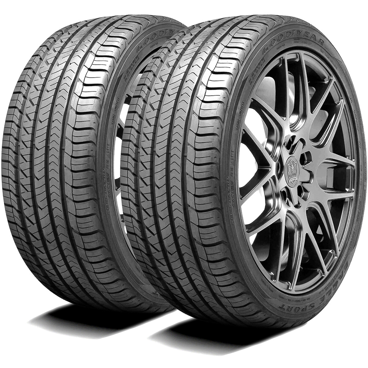 2 Tires 225/40R18 Goodyear Eagle Sport All-Season (AO) AS A/S Performance 92H XL