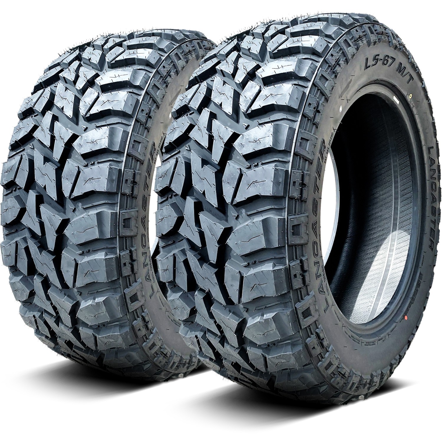 4 Tires Lancaster LS-67 M/T LT 285/55R20 Load E 10 Ply MT Mud