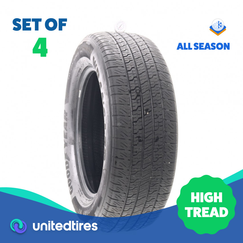 Set of (4) Used 275/60R20 Goodyear Wrangler Territory HT 115H – 8-9/32