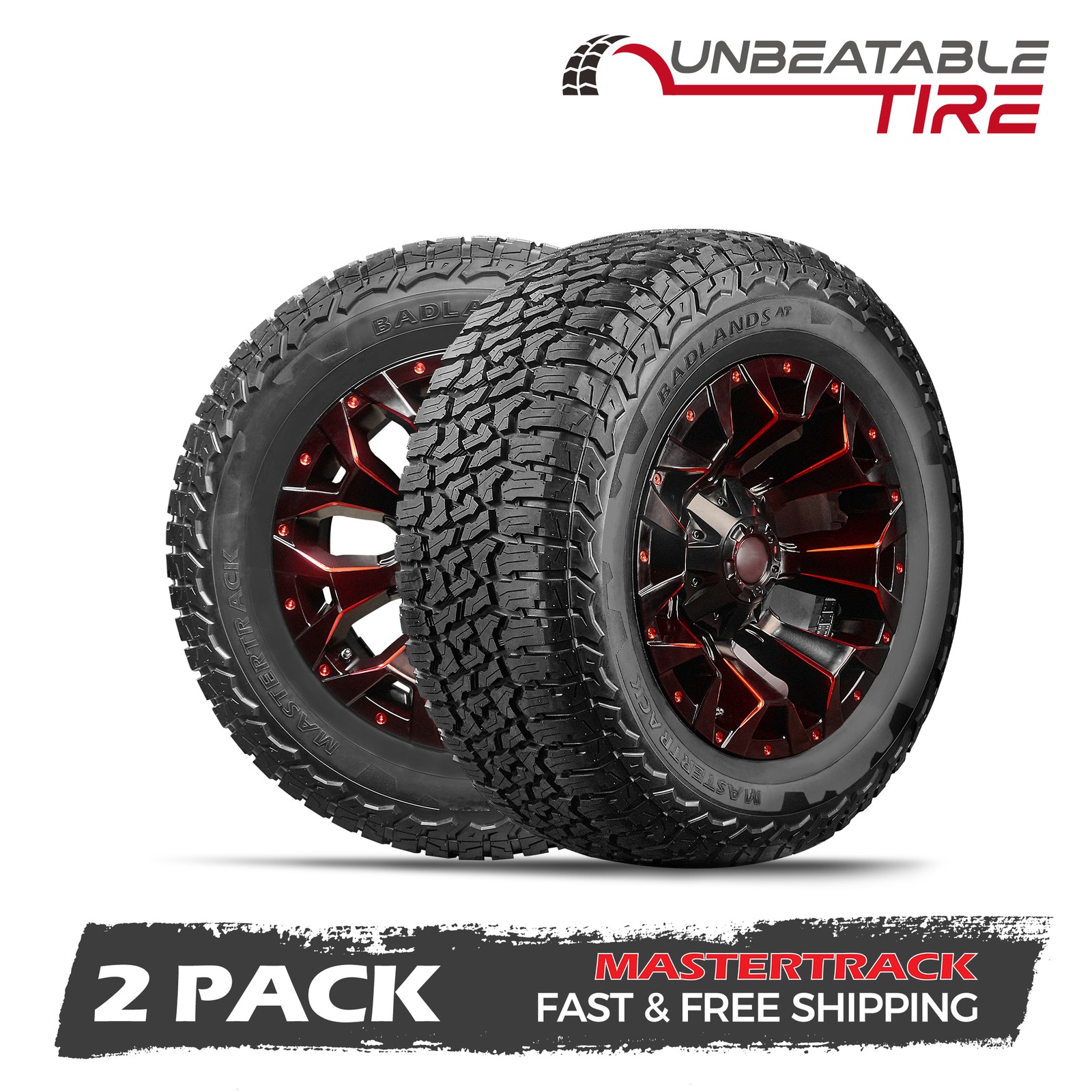 Set of 2 Mastertrack Badlands AT All Terrain 235/70R16 106T SUV/Crossover Tires