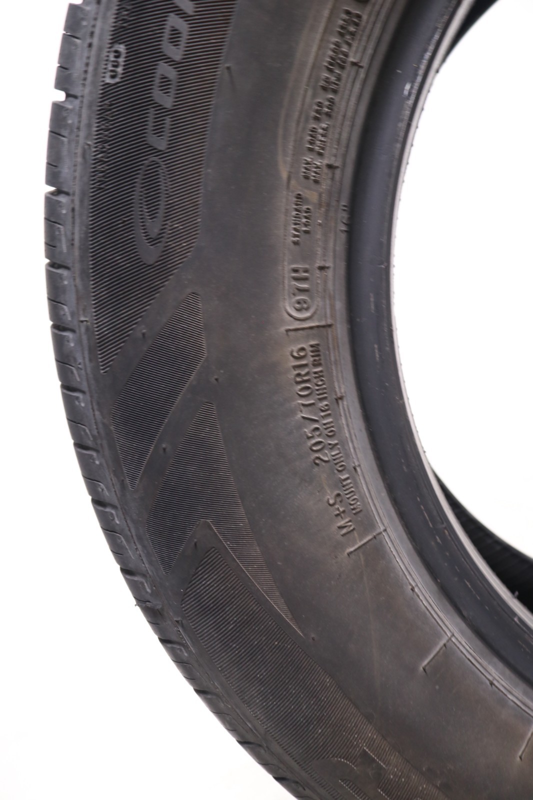 Set of 4 Used 205/70R16 Cooper Endeavor plus – 97H – 8.5-9.5/32 No Repairs