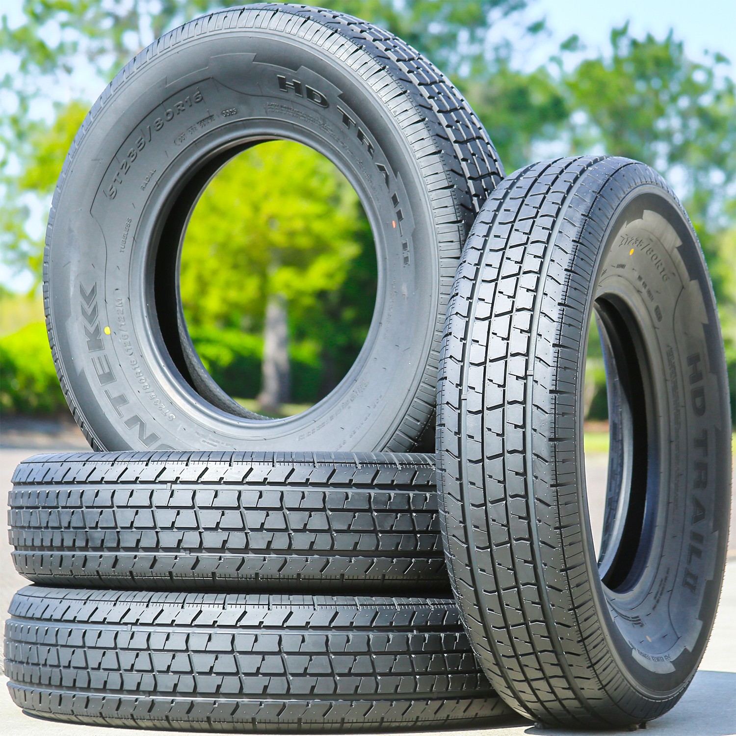 One Tire Suntek HD Trail 2 Semi Steel ST 225/75R15 Load E 10 Ply Trailer