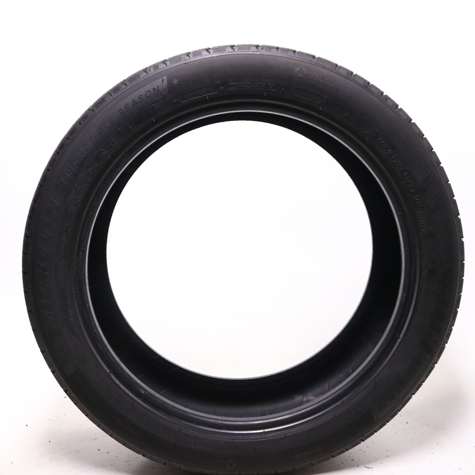 Set of 4 Used 245/45R19 Michelin Primacy A/S – 102H – 6.5-7/32