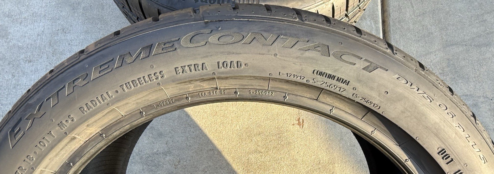 2 BRAND NEW 285/35ZR18 101Y Continental ExtremeContact DWS 06 Plus DWS06+ Tires