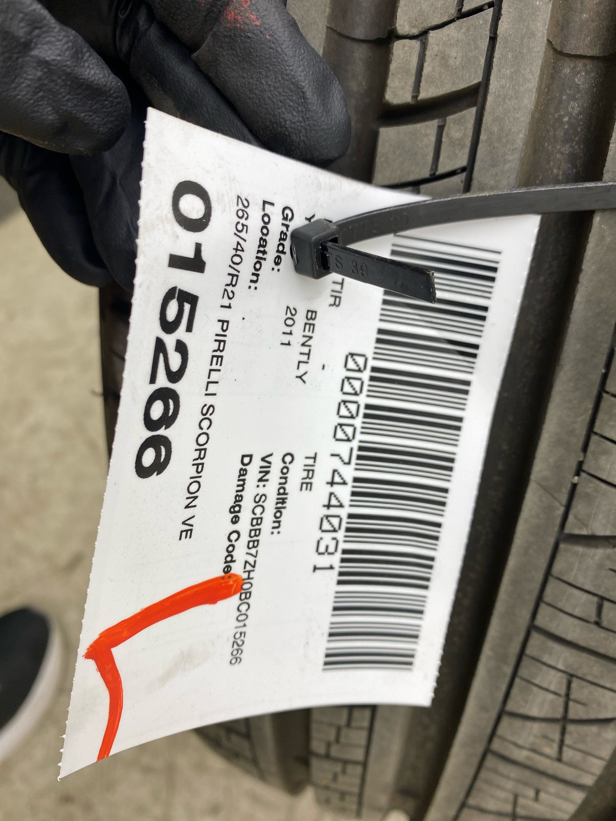 265/40/R21 PIRELLI SCORPION VERDE ALL SEASON 105V 10/32NDS DATECODE 5023