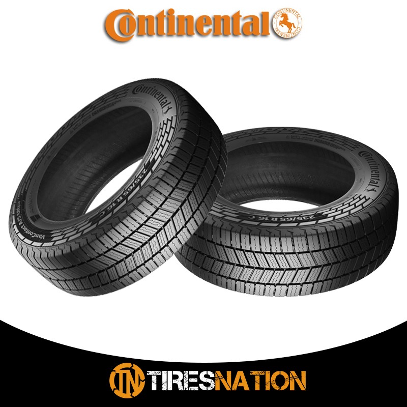 (1) New Continental VanContact A/S Ultra 195/75R16/10 110/108R Tires