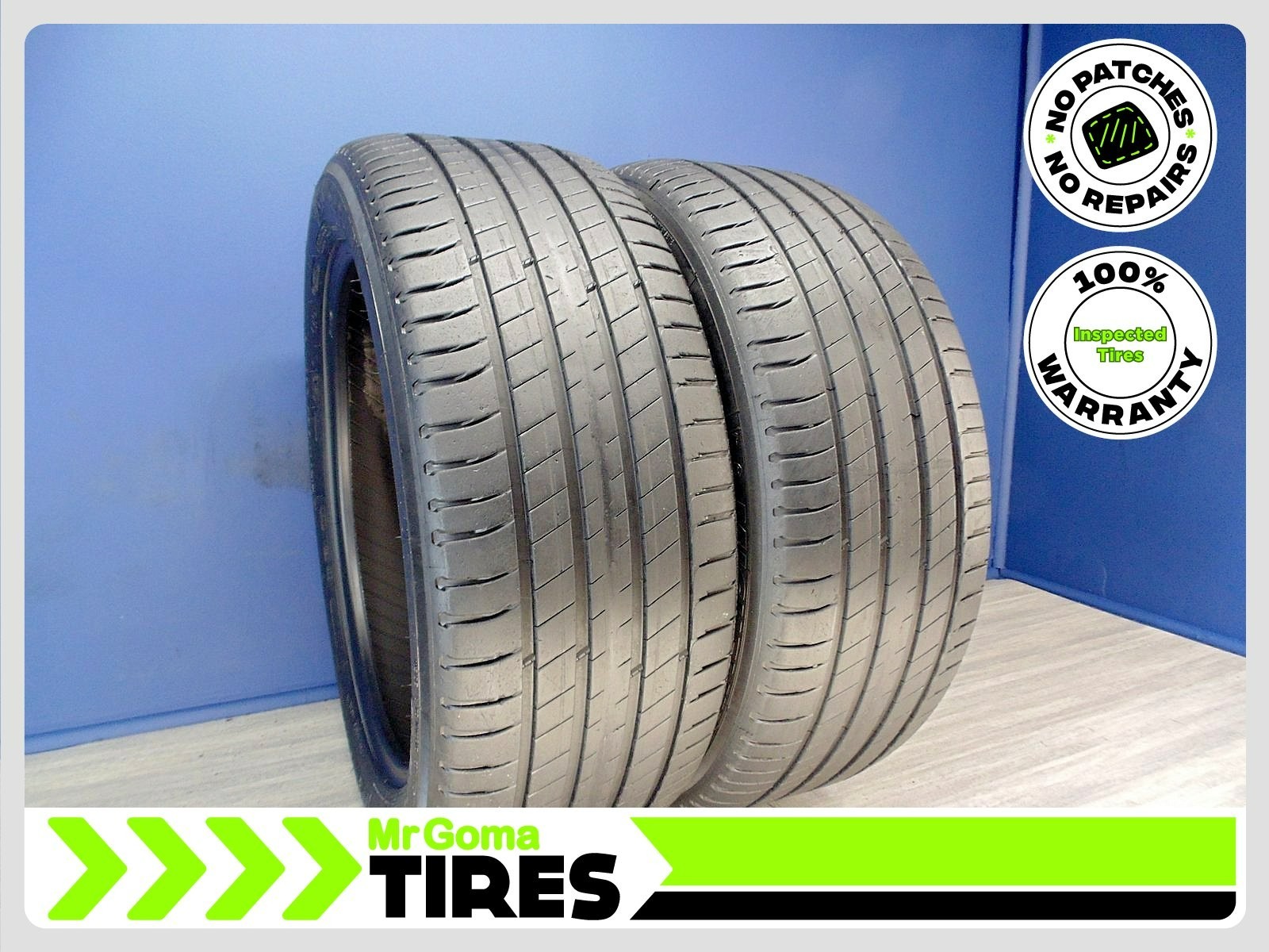 2 MICHELIN LATITUDE SPORT 3 AO GREEN X 255/45R20 USED TIRES 7.5/32 TREAD 101W