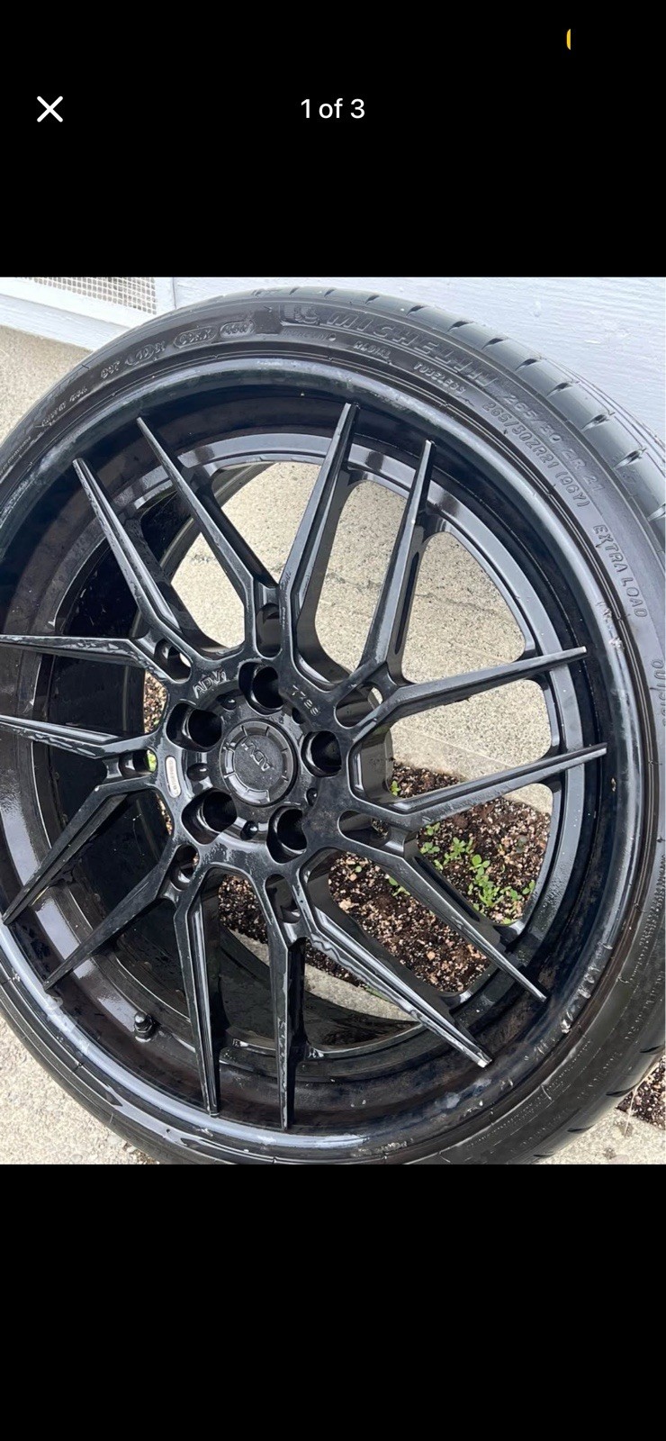 4 Used Pirelli tires with 21 inch ADV.1 Rims 265/30ZR21 (96Y) – $800 obo