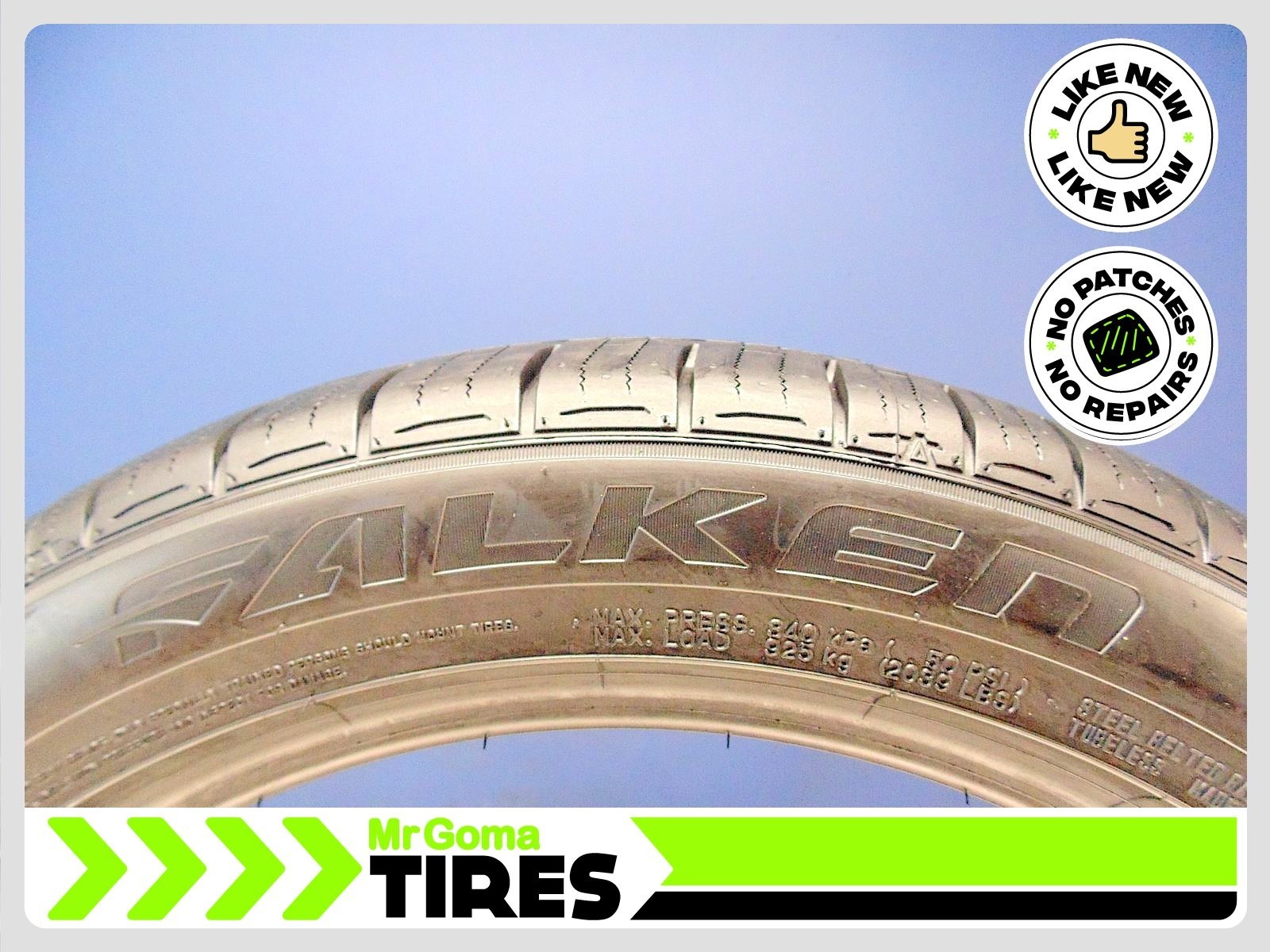 1 FALKEN ZIEX CT60 A/S 255/45R20 USED TIRE 10.0/320 TREAD NO PATCHES 2554520