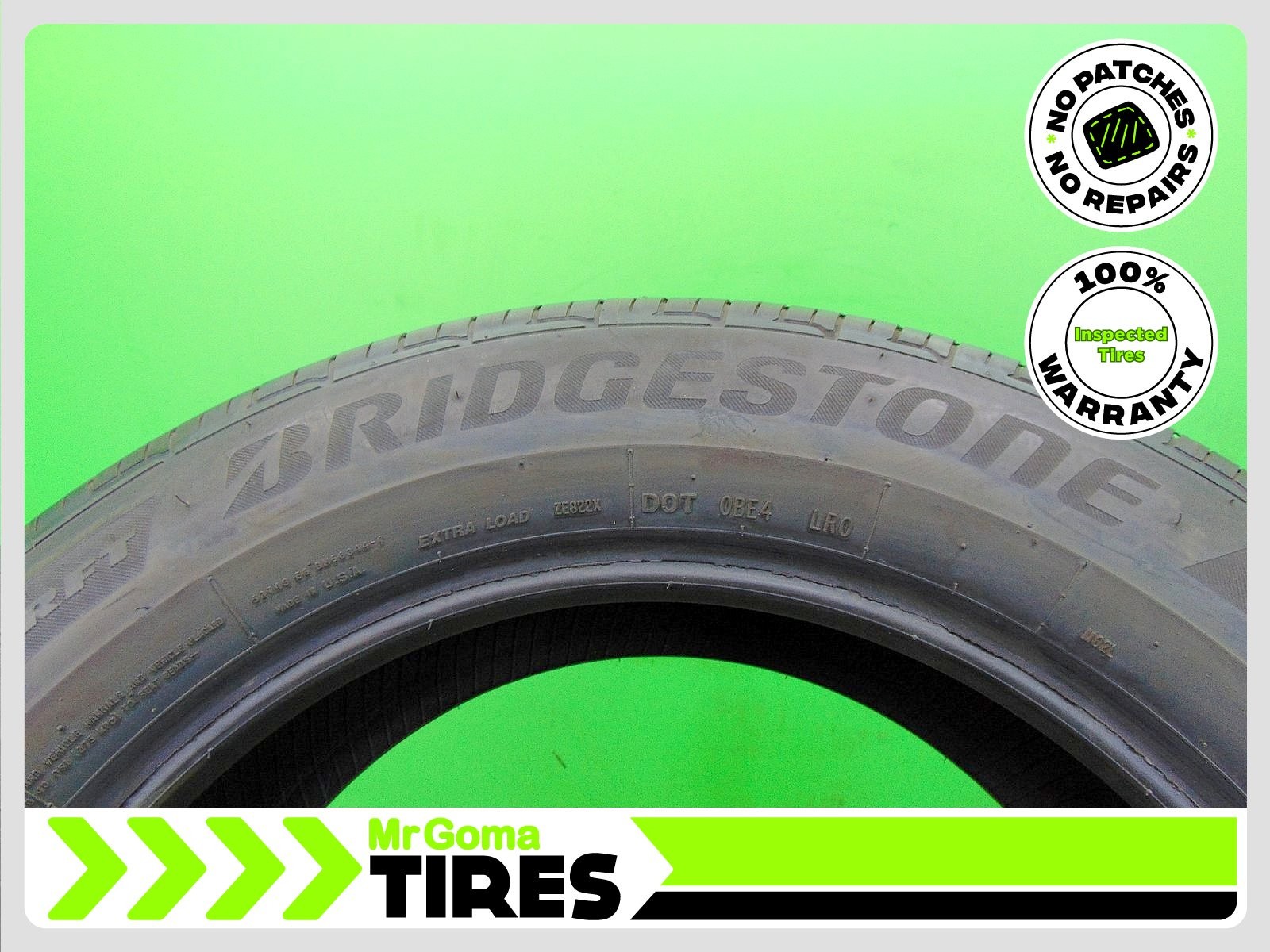1 225/60R18 USED TIRE BRIDGESTONE DUELER H/P SPORT AS RFT XL 8.5/32 TREAD 104H