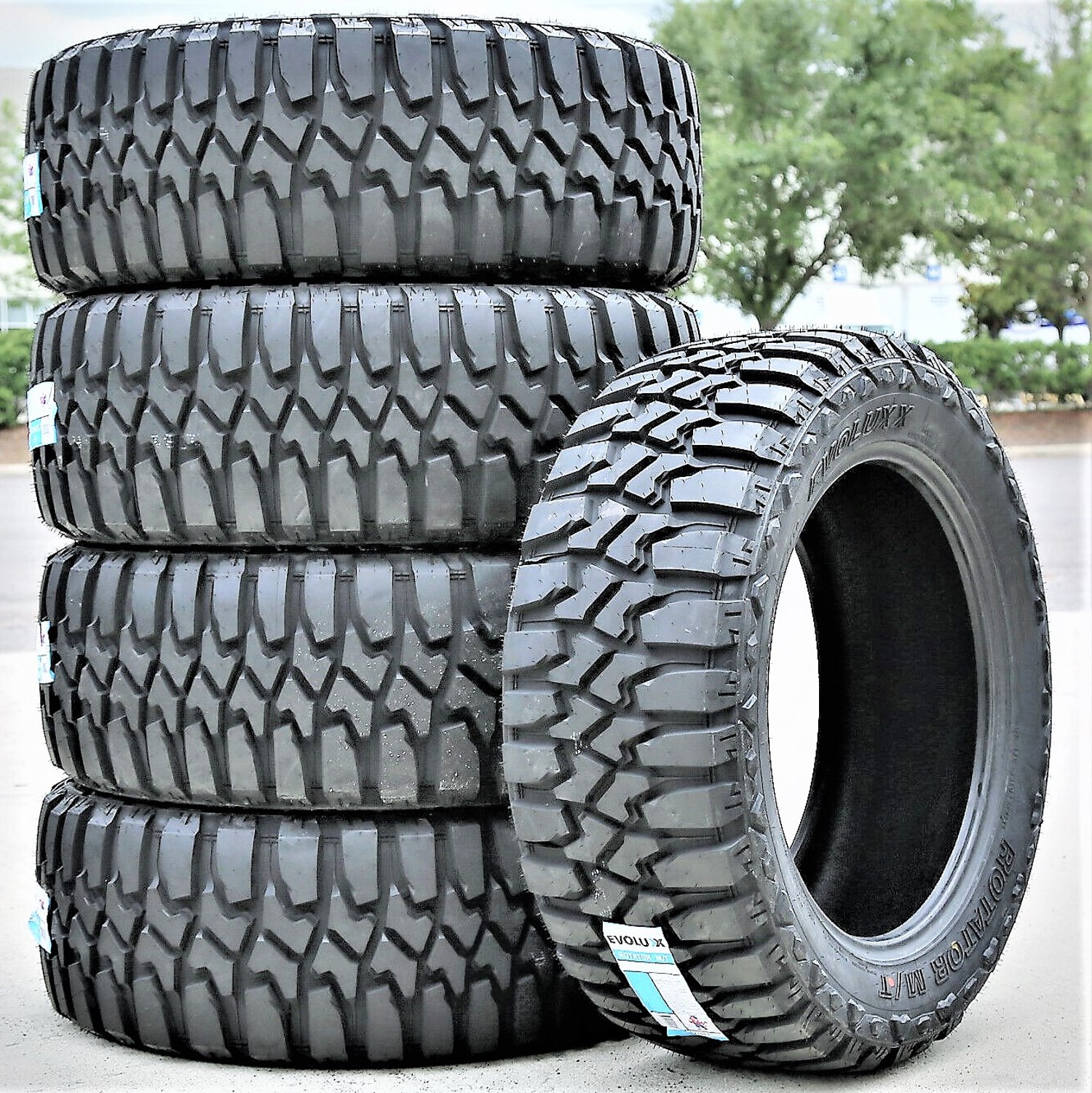 4 Tires Evoluxx Rotator M/T LT 275/70R18 Load E 10 Ply MT Mud