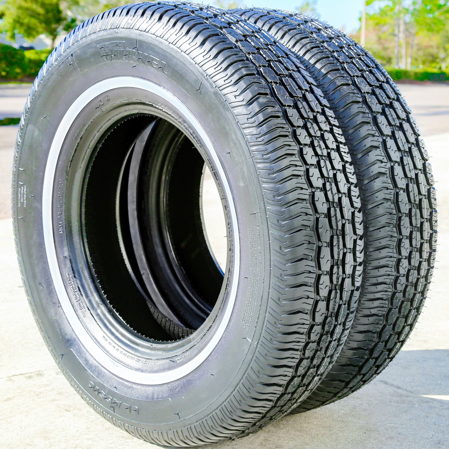 4 Tires Tornel Classic 195/75R14 92S White Wall A/S All Season