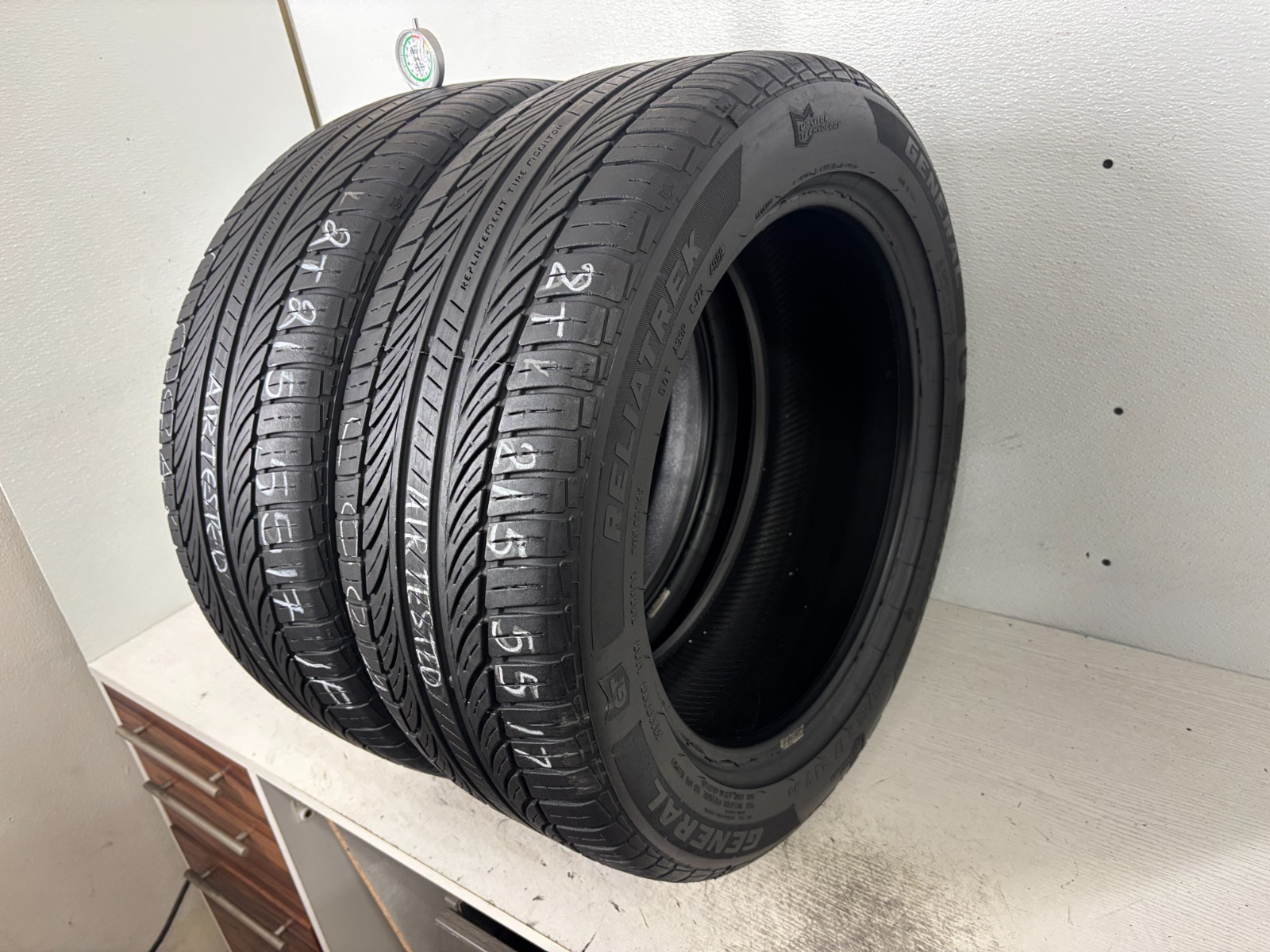 NO SHIPPING ONLY LOCAL PICK UP 2 Tires 215 55 17 General Reliatrek