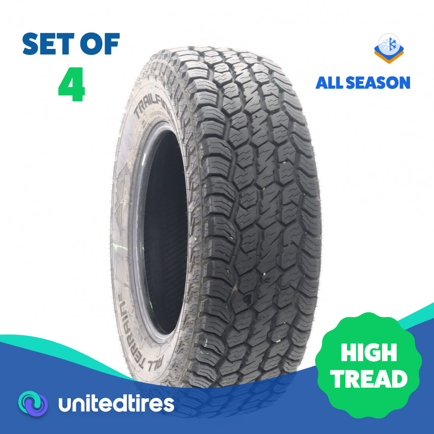 Set of (4) Used LT 275/70R18 Trailfinder All Terrain 2 125/122S – 14/32