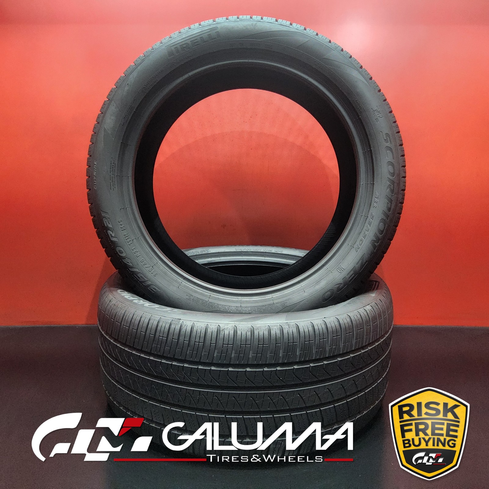 Set of 2 Tires Pirelli Scorpion Zero All season (MO) 315/40R21 315/40/21 #95463