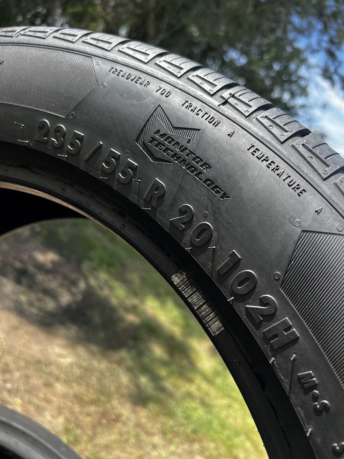 1 Tire General Altimax RT45 235/55R20 102H DOT.0124 9/32 NO Patch