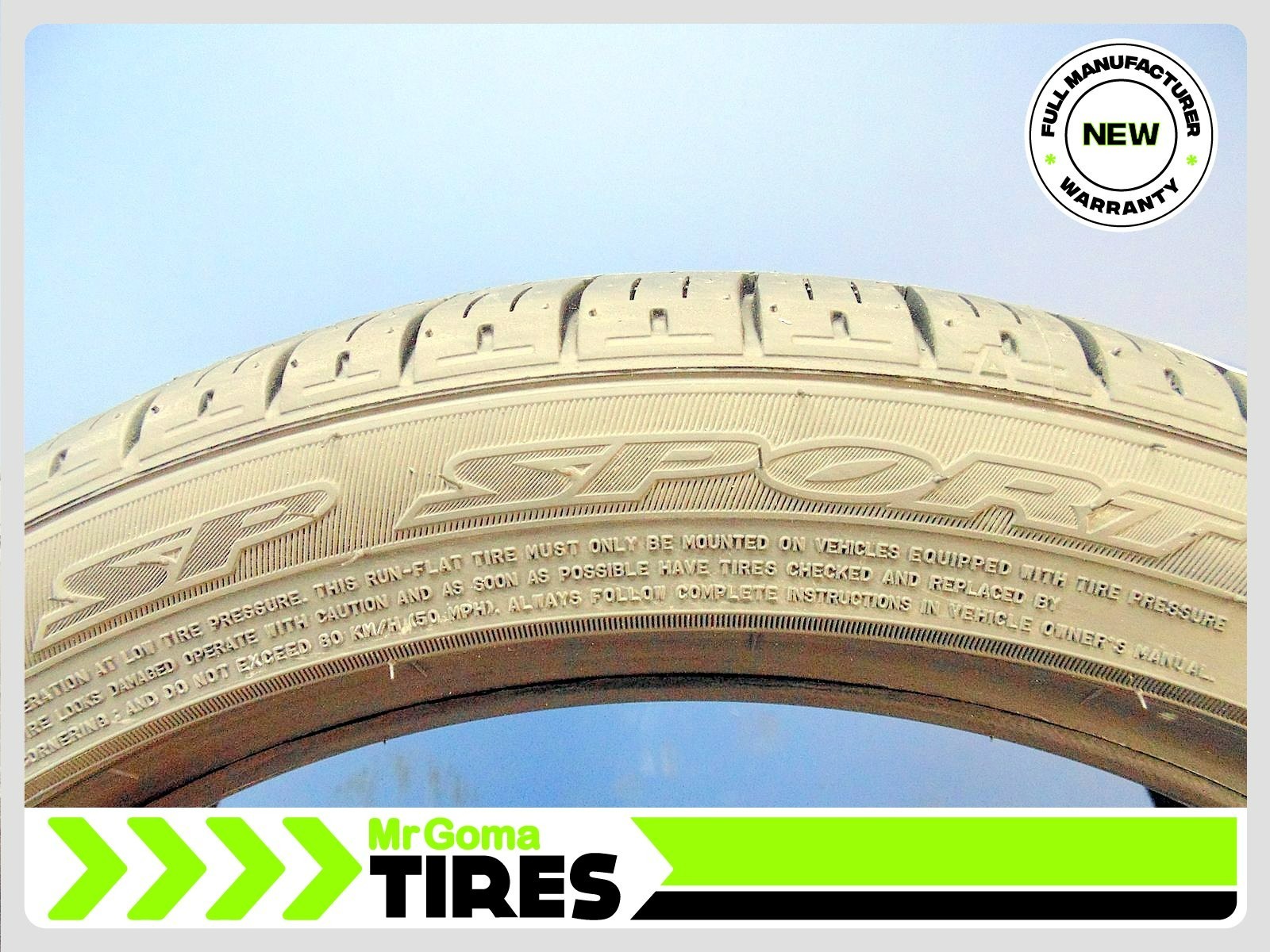 1 BRAND NEW 245/40RF19 DUNLOP SP SPORT 5000 DSST CTT RFT Run flat 2454019
