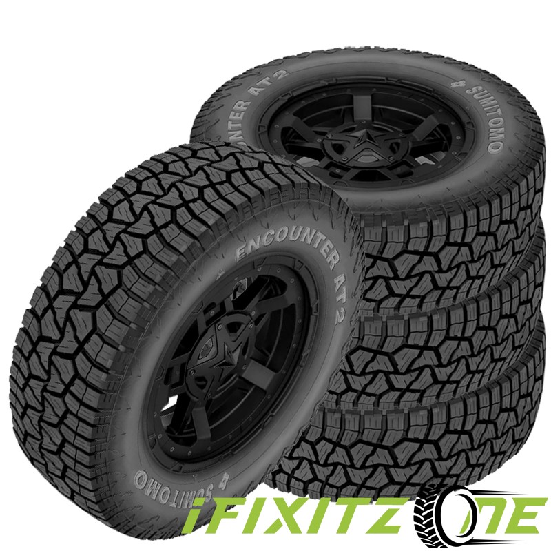 2 Sumitomo Encounter AT2 265/50R20 111T All Terrain 3PMSF 660AB 65K Mileage Tire
